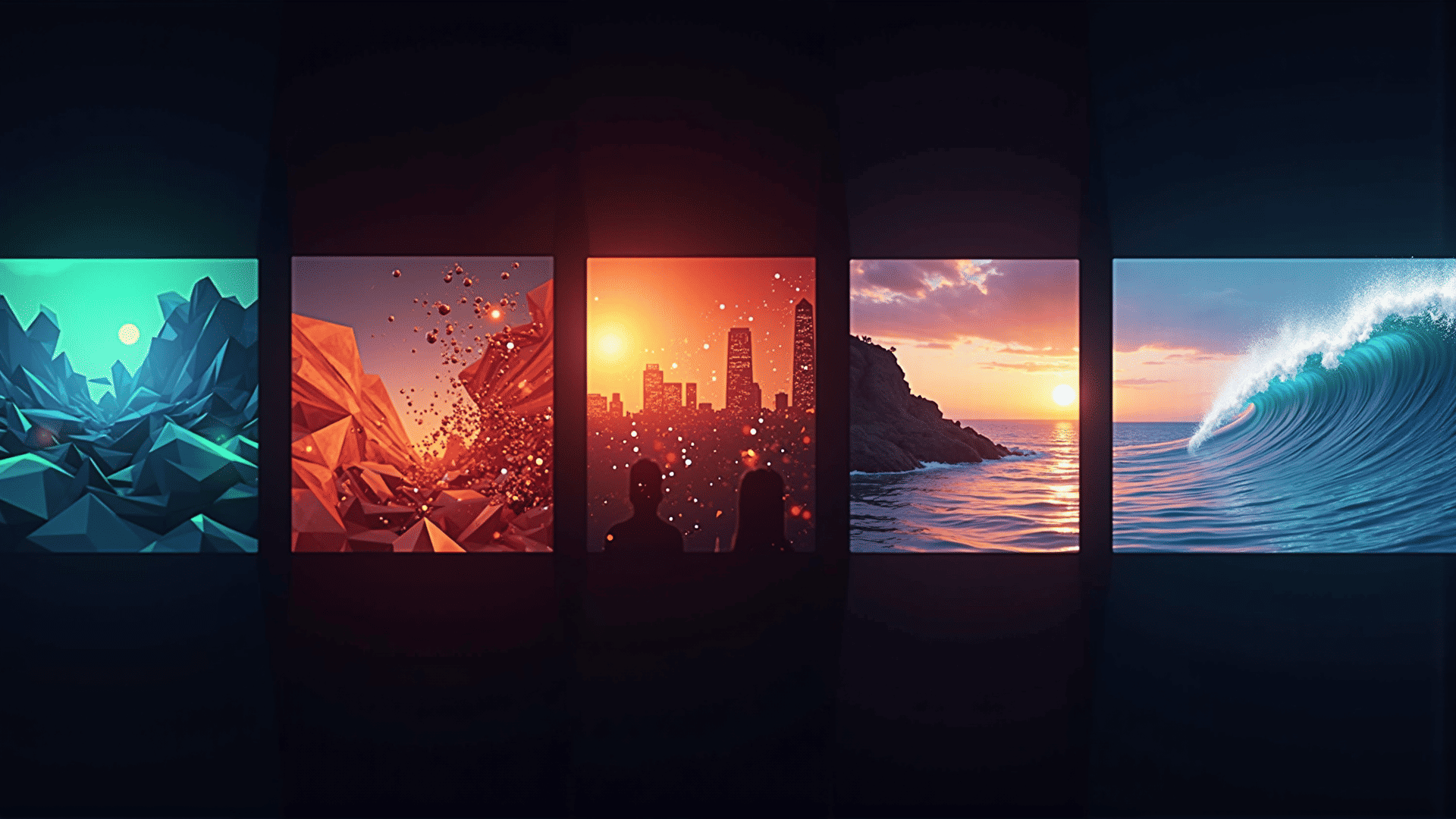 Dynamic motion graphics visuals